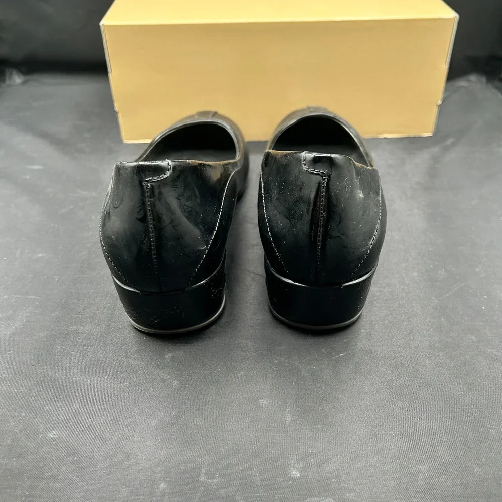 Cole Haan Air Tali Black Leather NikeAir Wedge Pumps Shoes D30148 Womens 8B